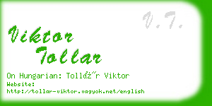viktor tollar business card